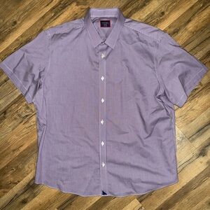unTUCKIT Men's Purple Short Sleeve Shirt size XXL